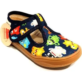 Dívčí obuv Dětské bačkůrky Milami BF1-MAC47-66A BLUE 23