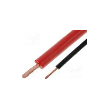 elektrický kabel Vodič Silivolt®-HV licna OFC 1x2,5mm2 silikon červená 30kV