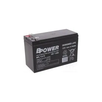 Záložní baterie Akum kyselino-olověné 12V 7,2Ah AGM bezobslužný 151x65x99mm