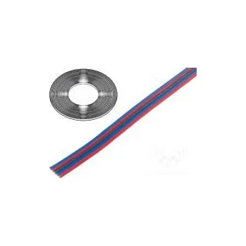 elektrický kabel Vodič plochý kabel licna Cu 5x0,22mm2 PVC 150V 50m