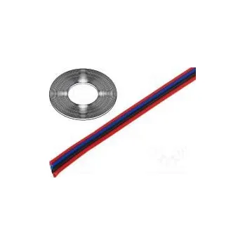 elektrický kabel Vodič plochý kabel licna Cu 4x0,22mm2 PVC 150V 50m