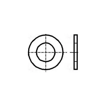 Matice Podložka kulatá M5 D=10mm h=1mm polyamid DIN 125A BN 1074