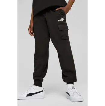 Chlapecké kalhoty Dětské tepláky Puma ESS No. 1 Logo Cargo Pants FL B černá barva, 684924 99X, vel. 116