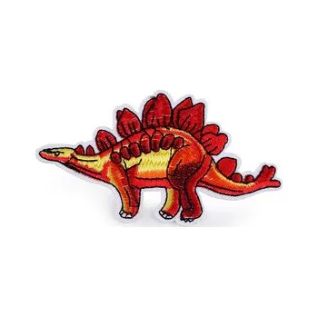 Nažehlovačka dinosaurus - 10 ks - 3 červená