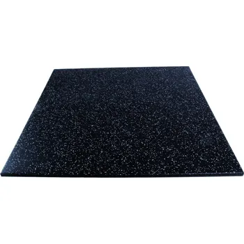 Umělý povrch Mosolut Fitness Dvouvrstvá deska 100 x 100 cm, černá s 10% modrým EPDM - různé tloušťky - 10 mm