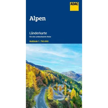 ADAC Länderkarte Alpen 1:750.000