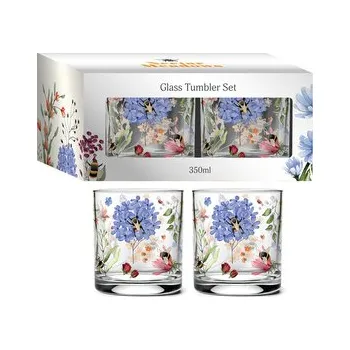 Sklenice Sklenice - sada 2 ks- 350 ml - Luční nektar - Včela - Meadows