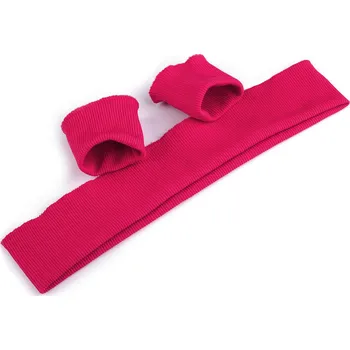 Galanterie Elastické náplety šíře 7 cm sada (2x rukáv, 1x pás)