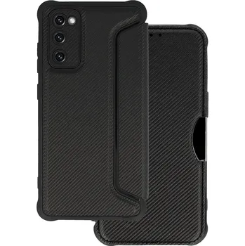 Pouzdro na mobilní telefon Pouzdro Razor Carbon Book pro Samsung Galaxy S20 FE/Lite černé