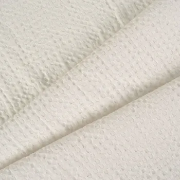 Látka bavlněné vaflové piké 245 cm bílá