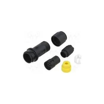 Elektrická zásuvka Konektor kulatý zástrčka zásuvka PIN 10 bez kontaktů UL94V-0