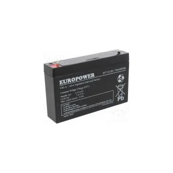 Záložní baterie Akum kyselino-olověné 6V 7Ah AGM bezobslužný 151x34x100mm