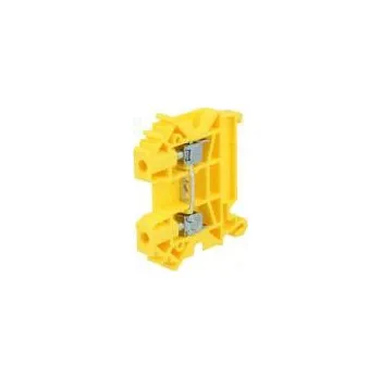 Svorka na lištu 0,5÷6mm2 póly 1 svorky 2 žlutá Šíř 6,4mm