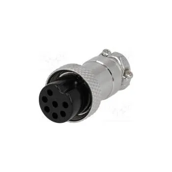 Elektrická zásuvka Zástrčka mikrofonní zásuvka PIN 7 na kabel přímý