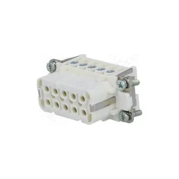 Konektor HDC kontaktní vložka zásuvka C146 PIN 10 10+PE 16A