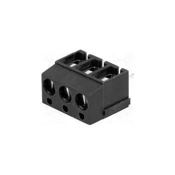 Elektrický konektor Svorkovnice do plošného spoje úhlové 90° 5mm póly 3 na PCB