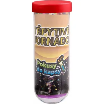 Společenská hra Albi SCIENCE Pokusy do kapsy Třpytivé tornádo dětský experimentální set