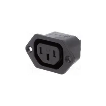 Elektrická zásuvka Konektor napájecí AC zásuvka zásuvka 10A 250VAC IEC 60320