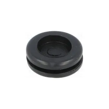 Průchodka zaslepené Ømont.otv 19mm Øotv 15,5mm PVC černá