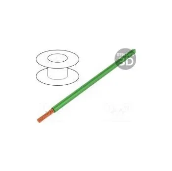 elektrický kabel Vodič Silivolt®-E licna 1x2,5mm2 silikon zelená 600V 100m