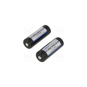 Akum Li-Ion 18500 3,7V 2000mAh Ø18,4x52,6mm Poč.akum 2