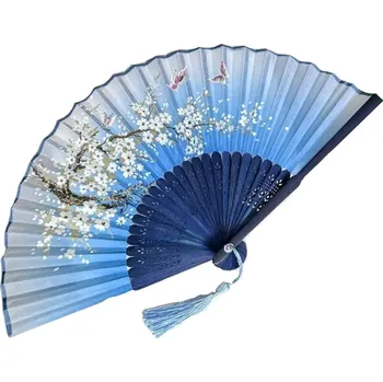 Karnevalový doplněk Vějíř V8039, Barva modrá