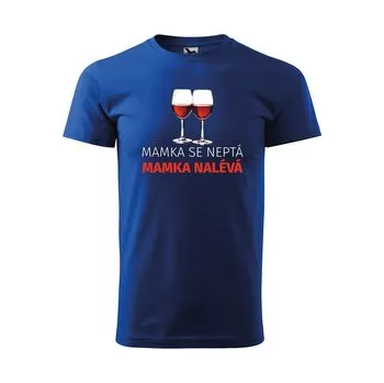 Dámské tričko Mamka nalévá: modré 4XL