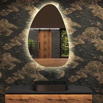 Zrcadlo LED zrcadlo do koupelny s nepravidelným tvarem D221