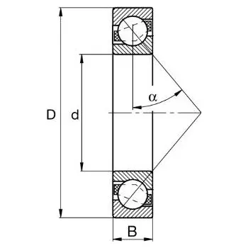 7205-B-XL-TVP-UO FAG Jednořadé kuličkové ložisko s kosoúhlým stykem