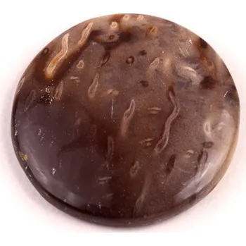 Přírodní kámen Kabošon Palmový Achát č.5271 (26x5mm)