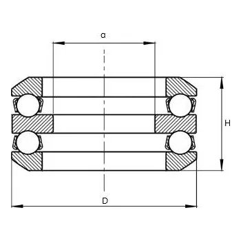 54307 FAG Axiální kuličkové ložisko s kulovou dosedací plochou