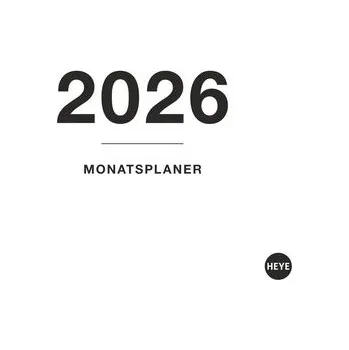 Black&White Monatsplaner zum Aufstellen 2026
