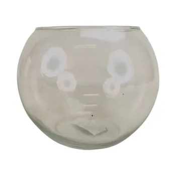 Váza Skleněná miska z recyklovaného skla 13,5x15 cm, 2. jakost