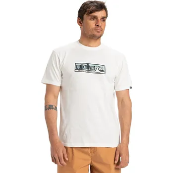 Pánská móda tričko Quiksilver Evo Endless Type - WBK0/Snow White XXL