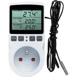 Zásuvkový termostat s čidlem a časovým spínačem KT3100