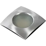 Azzardo EZIO koupelnové podhledové svítidlo 1x GU10 50W bez zdroje 9cm hranaté IP54, hliníkové