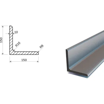Stavební materiál L Profil 150x150x10