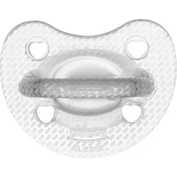 dudlíky CHICCO Dudlík Physio Luxe celosilikonový 6-12m crystal 2 ks