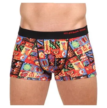 Pánské boxerky 69SLAM hip bamboo WEIRD BLOCK ELIJAH (MHBWBK-BB) XL