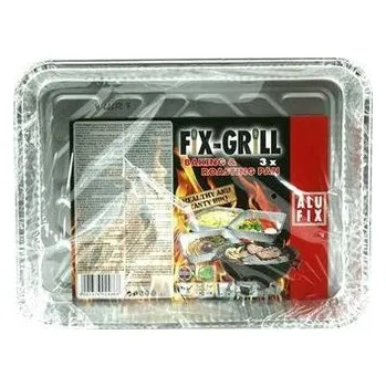 Příslušenství pro gril Grilovací miska, 22,5 x 17 cm, 3 ks, ALUFIX TROPFKUNINEW