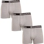 3PACK pánské boxerky Horsefeathers Dynasty heather gray (AM067C) M