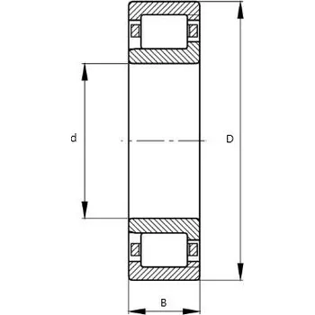 Dílna NJ 310 ECP/C3 SKF Jednořadé válečkové ložisko