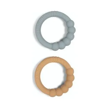 FILIBABBA DVOJBALENIE SILIKÓNOVÝCH HRYZÁTIEK SILT GREEN