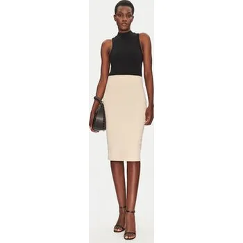 Dámská sukně ViCOLO Pouzdrová sukně TD0093 Béžová Regular Fit S