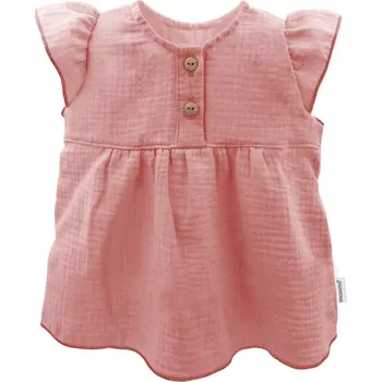 Dívčí tílko Mušelínový dívčí top GOTS BABY,starorůžový, vel. 50/56