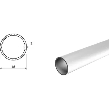Stavební profil Hliníková trubka 18x2 (EN 6060)