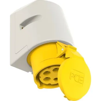 Elektrická zásuvka PC Electric 115-4 zásuvka nástěnná 5-pólová, 16A / 110V, 5p, IP44