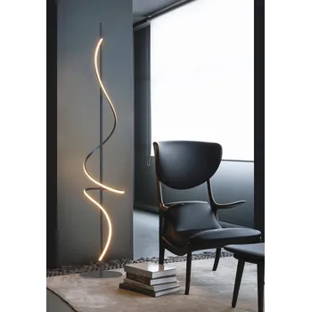 Lampička ONLI - LED Stojací lampa TWIST LED/24W/230V 4000K černá