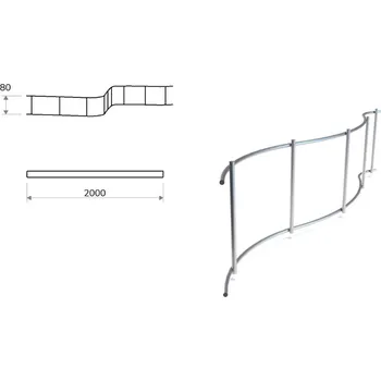 Stavební profil Distanční lišta HAD 80