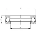 51156 M SKF Axiální kuličkové ložisko